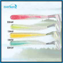 Transparent Multi-Color Soft Worm Fishing Lure